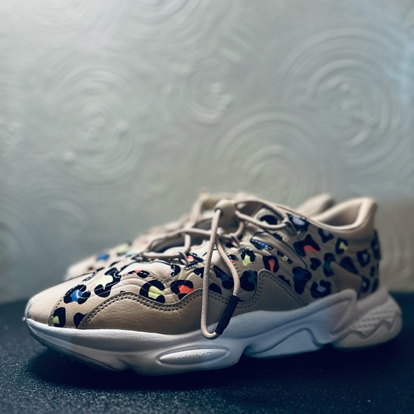 Adidas Sneakers, Leopard Multi Color Tan - Picture 2 of 5